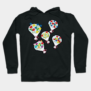 bouquets with colorful flowers Hoodie